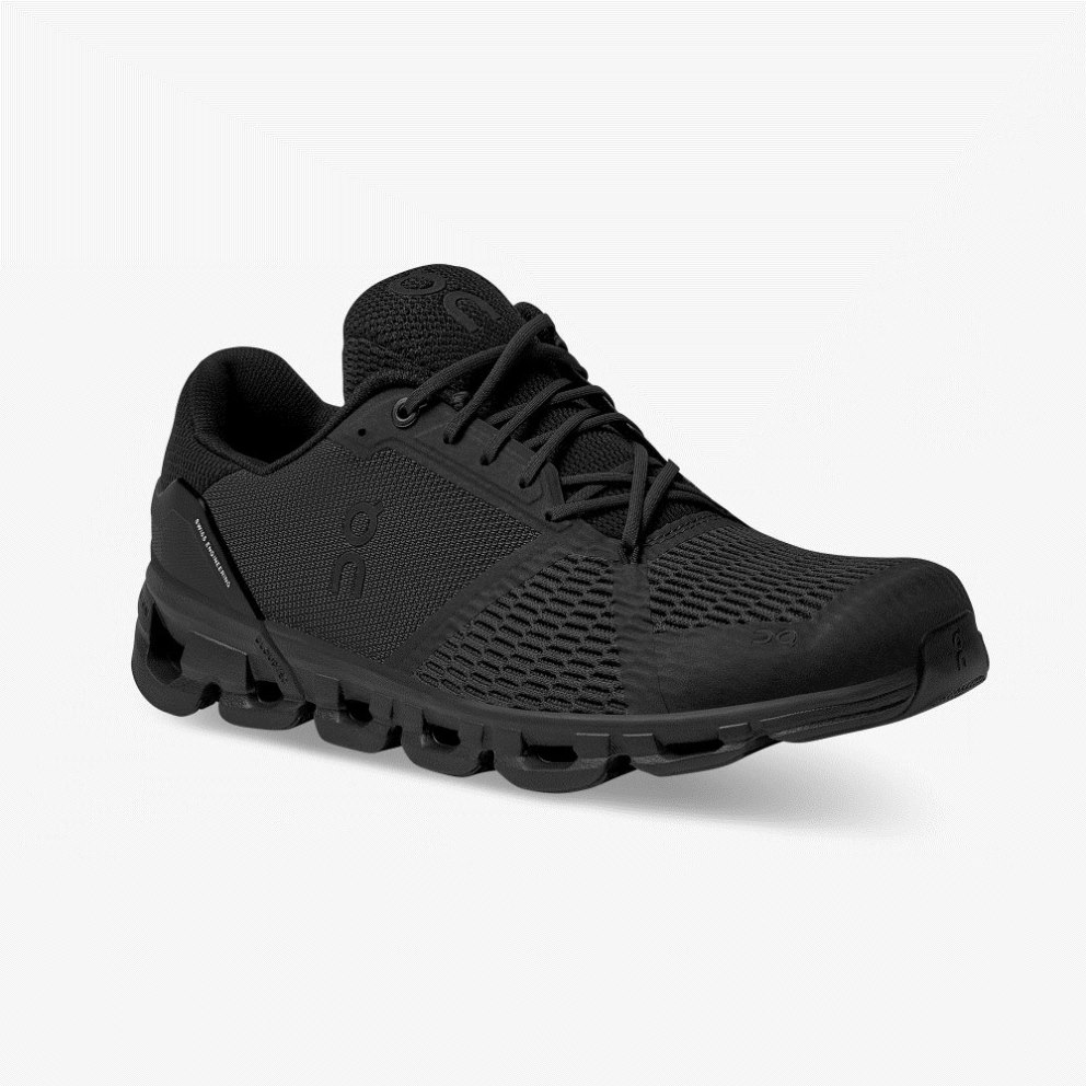 Men's On Cloudflyer Running Shoes Black | NZ-54791