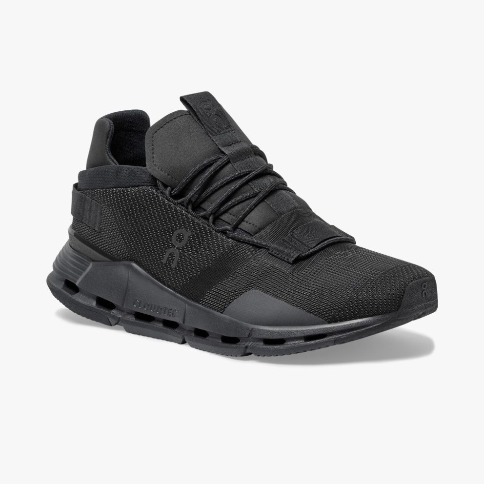 Men's On Cloudnova Sneakers Black | NZ-23840