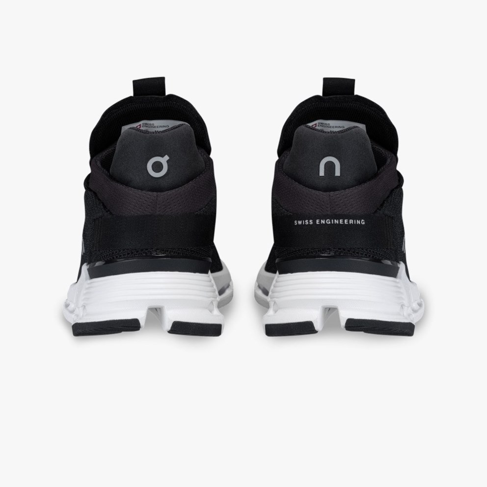 Men's On Cloudnova Sneakers Black | NZ-40287