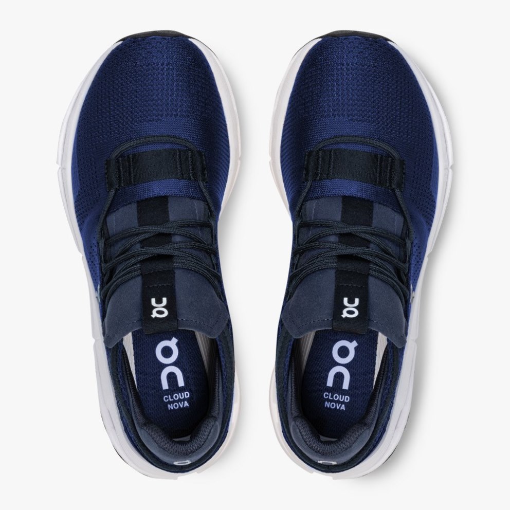 Men's On Cloudnova Sneakers Navy | NZ-74920