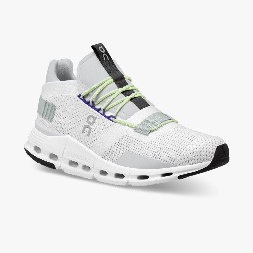 Men's On Cloudnova Sneakers White | NZ-94581