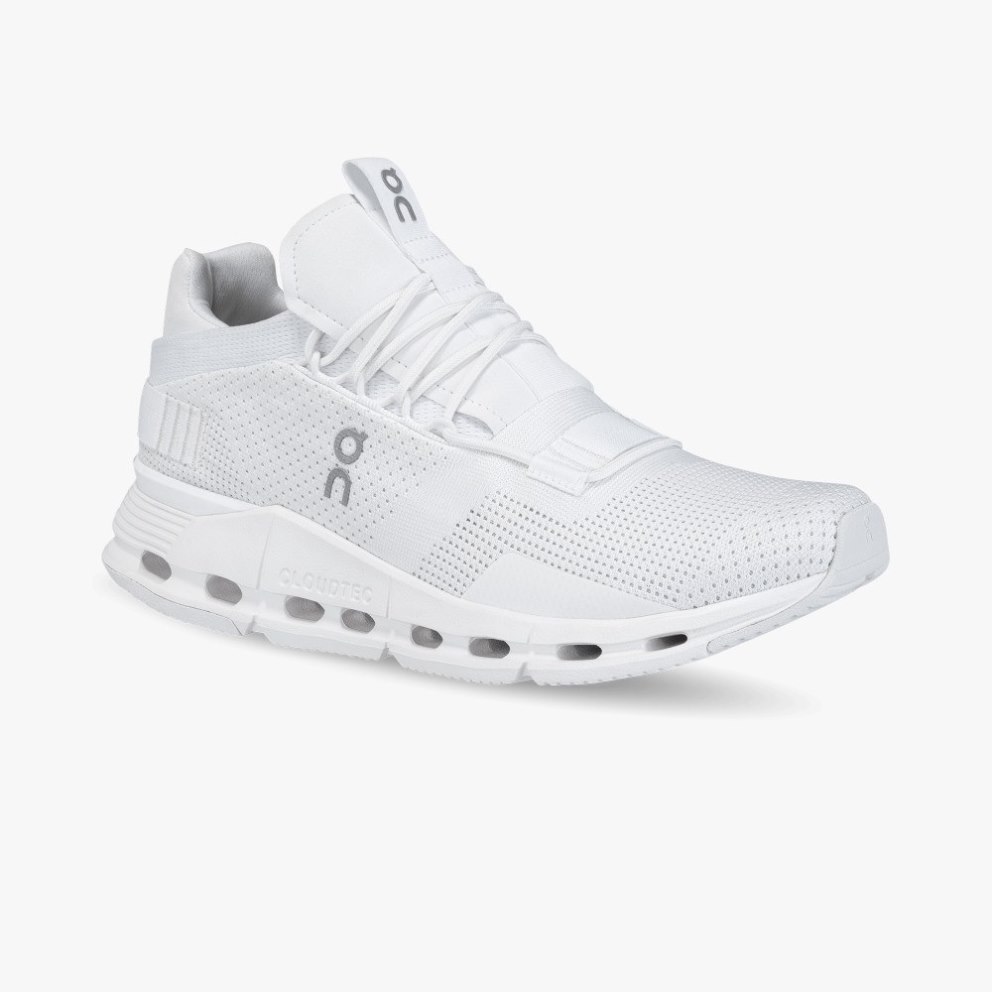 Men's On Cloudnova Sneakers White | NZ-98654