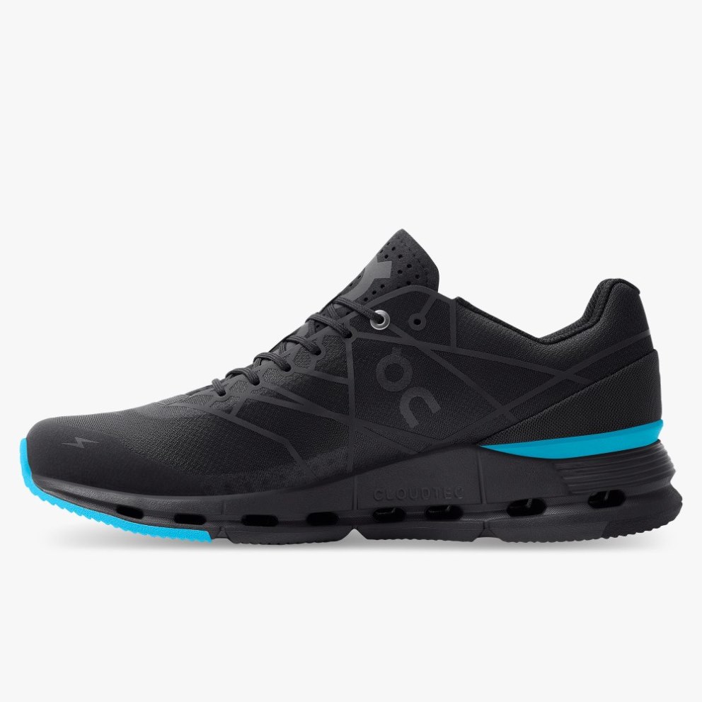 Men's On Cloudnova Z5 Sneakers Black / Turquoise | NZ-21948