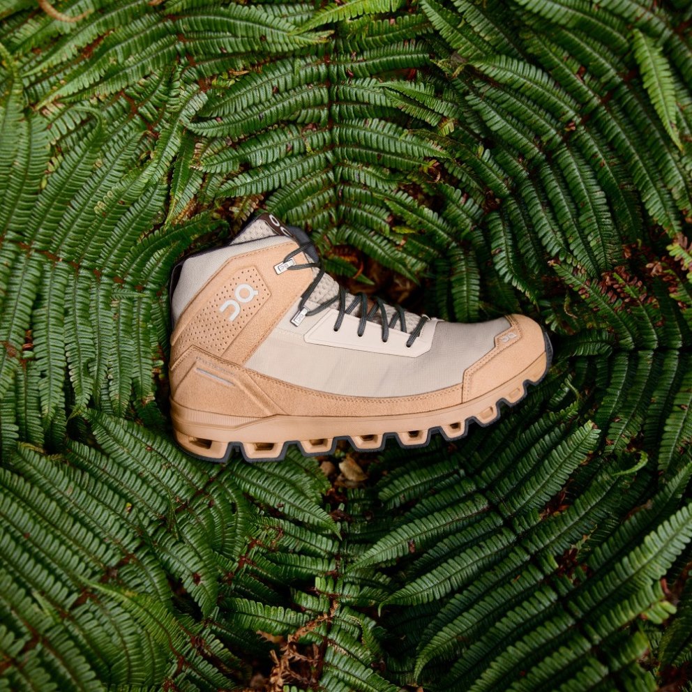 Men's On Cloudridge Hiking Boots Khaki | NZ-87359