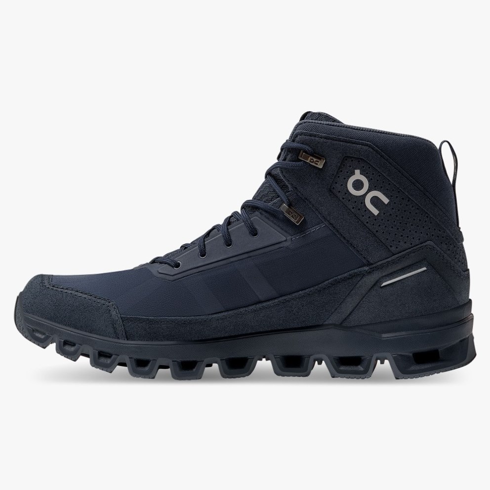 Men's On Cloudridge Hiking Boots Navy | NZ-79468