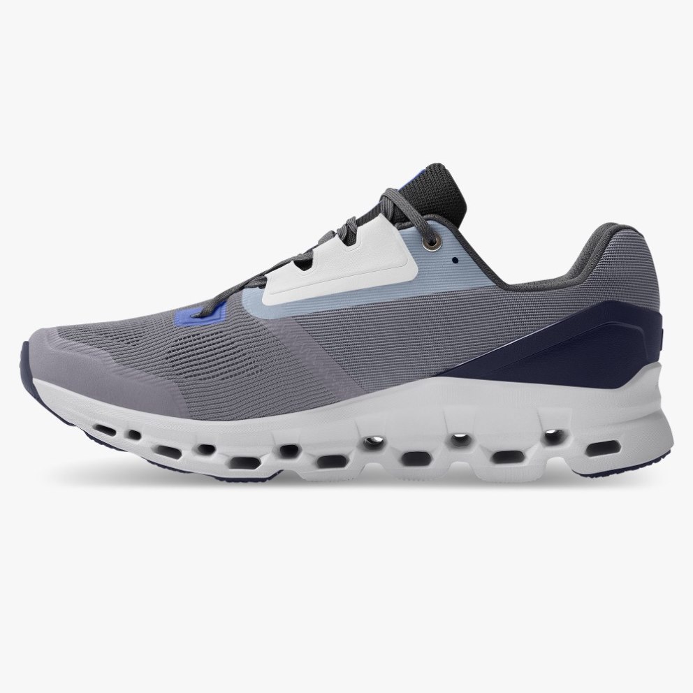 Men's On Cloudstratus Running Shoes Grey | NZ-41539