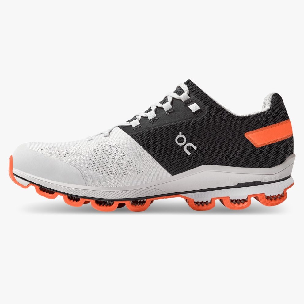 Men's On Cloudsurfer 6 Running Shoes White / Black | NZ-36219