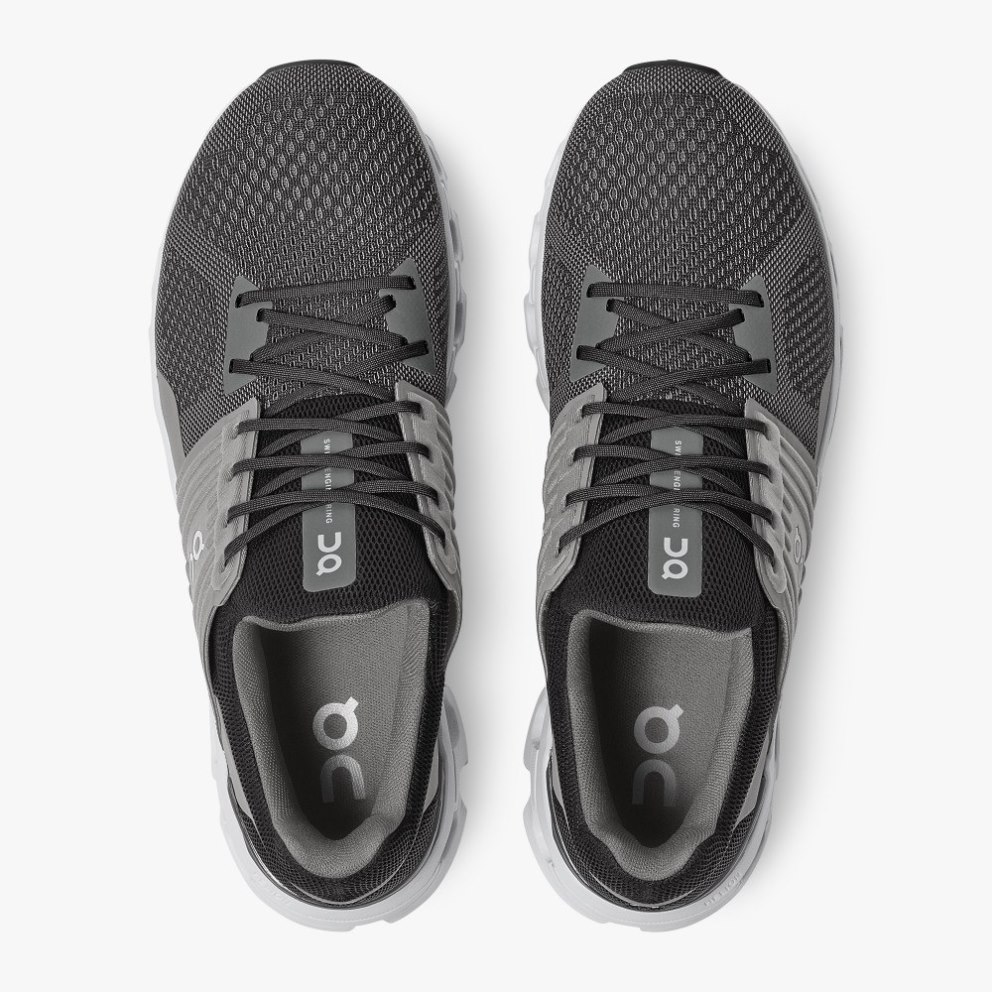 Men's On Cloudswift Running Shoes Black | NZ-05349