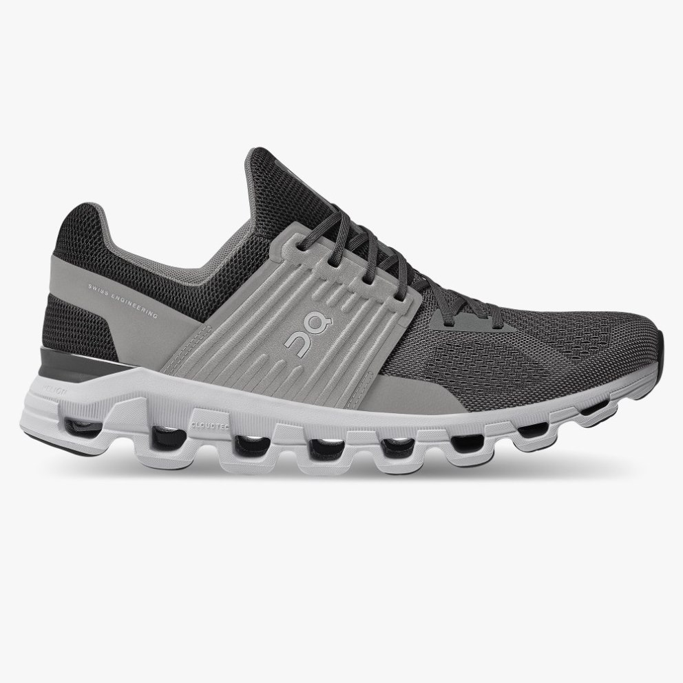 Men\'s On Cloudswift Running Shoes Black | NZ-05349