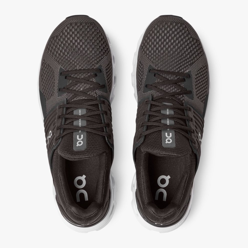 Men's On Cloudswift Running Shoes Black | NZ-43615