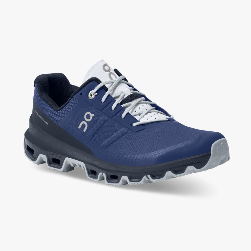 Men's On Cloudventure Hiking Shoes Navy | NZ-20951