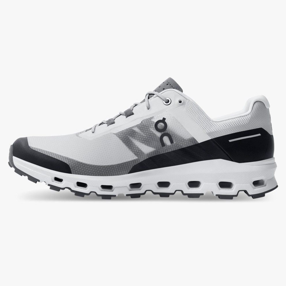 Men's On Cloudvista Hiking Shoes White / Black | NZ-09137