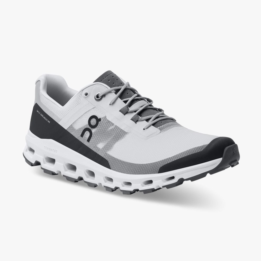 Men's On Cloudvista Hiking Shoes White / Black | NZ-09137