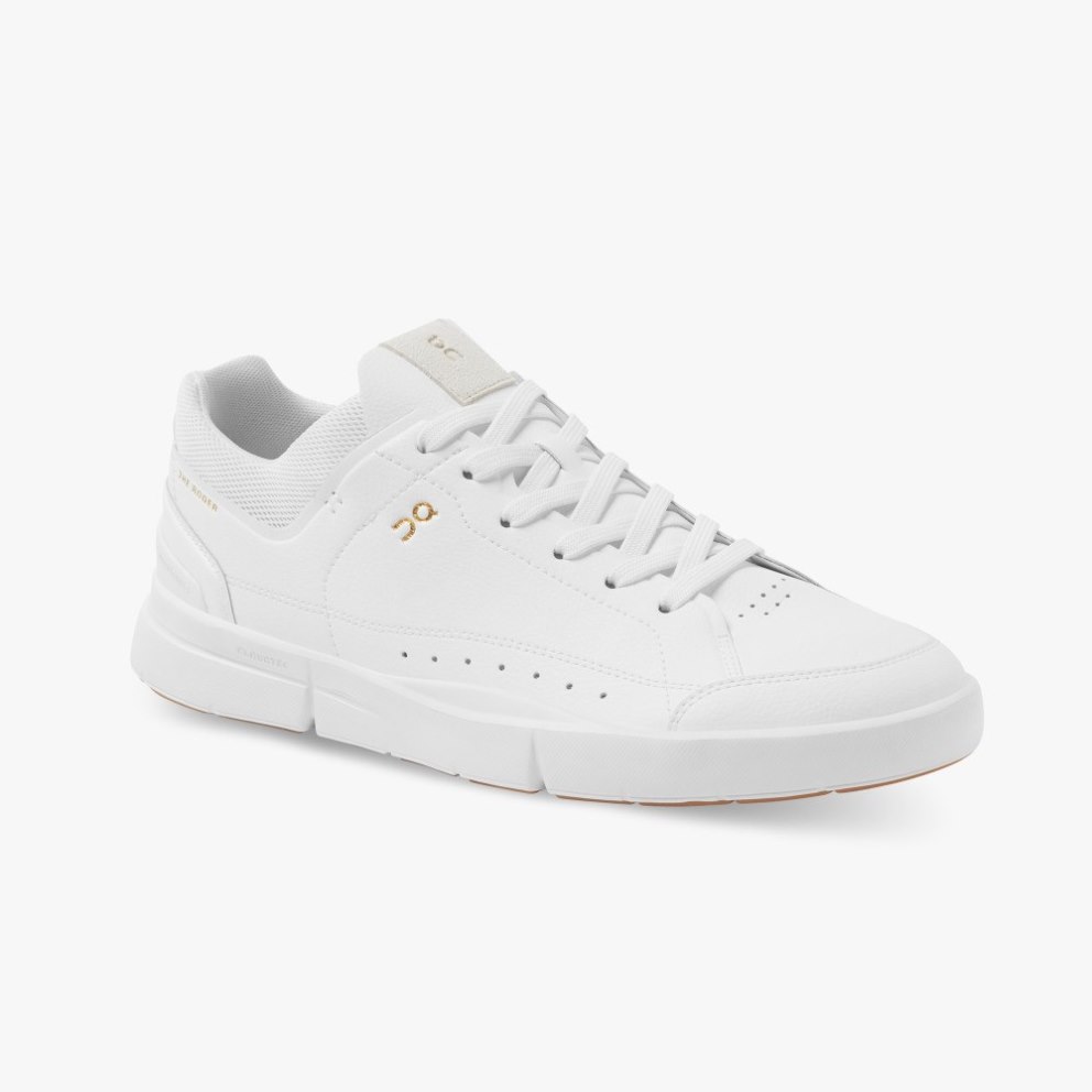 Men's On Cloud THE ROGER Centre Court Sneakers White | NZ-70316