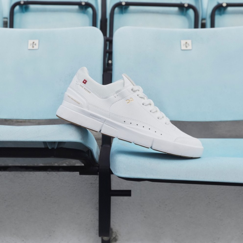 Men's On Cloud THE ROGER Centre Court Sneakers White | NZ-70316