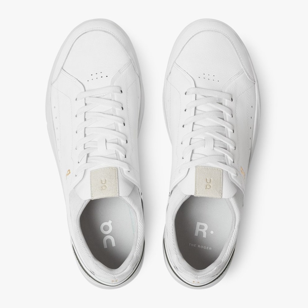 Men's On Cloud THE ROGER Centre Court Sneakers White | NZ-84139