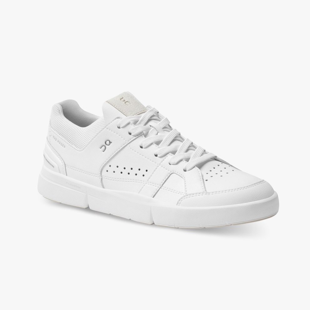 Men's On Cloud THE ROGER Clubhouse Sneakers White | NZ-21804