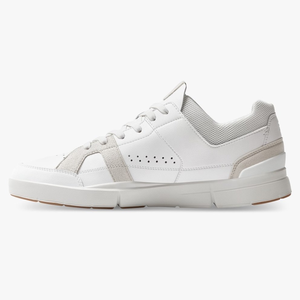 Men's On Cloud THE ROGER Clubhouse Sneakers White | NZ-70935