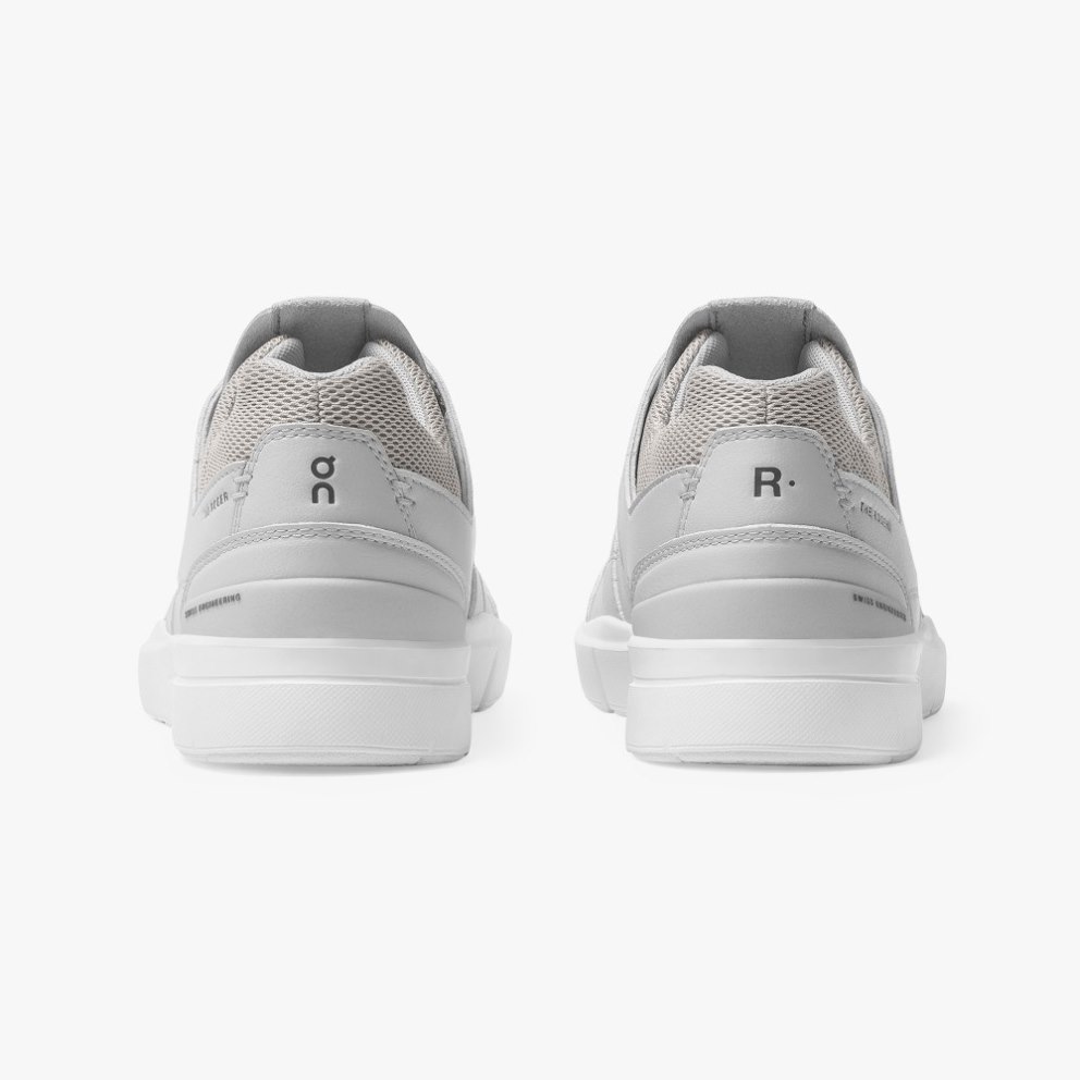 Men's On Cloud THE ROGER Clubhouse Sneakers Light Grey | NZ-81956