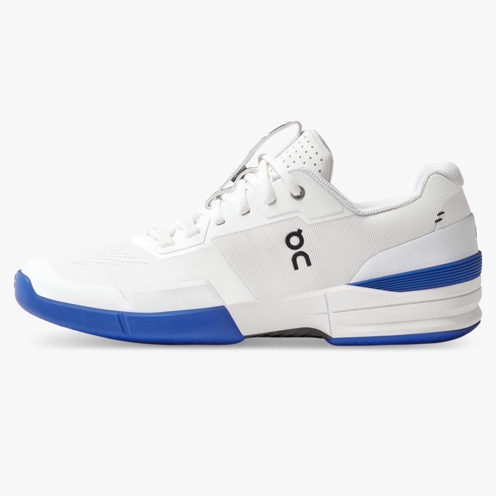 Men's On Cloud THE ROGER Pro Training Shoes White / Blue | NZ-60531