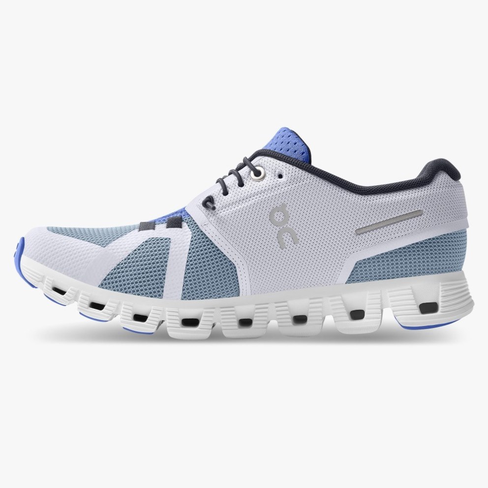 Women's On Cloud 5 Push Sneakers Blue / Light Grey | NZ-37986