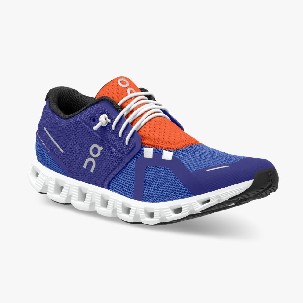 Women's On Cloud 5 Push Sneakers Indigo | NZ-74091