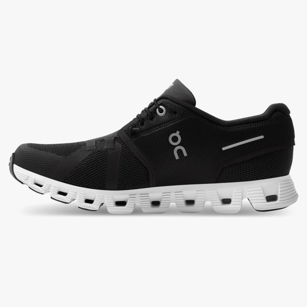 Women's On Cloud 5 Sneakers Black | NZ-35678