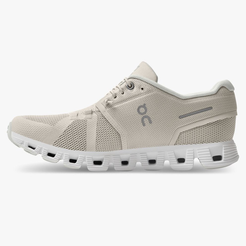 Women's On Cloud 5 Sneakers Light Grey | NZ-28170