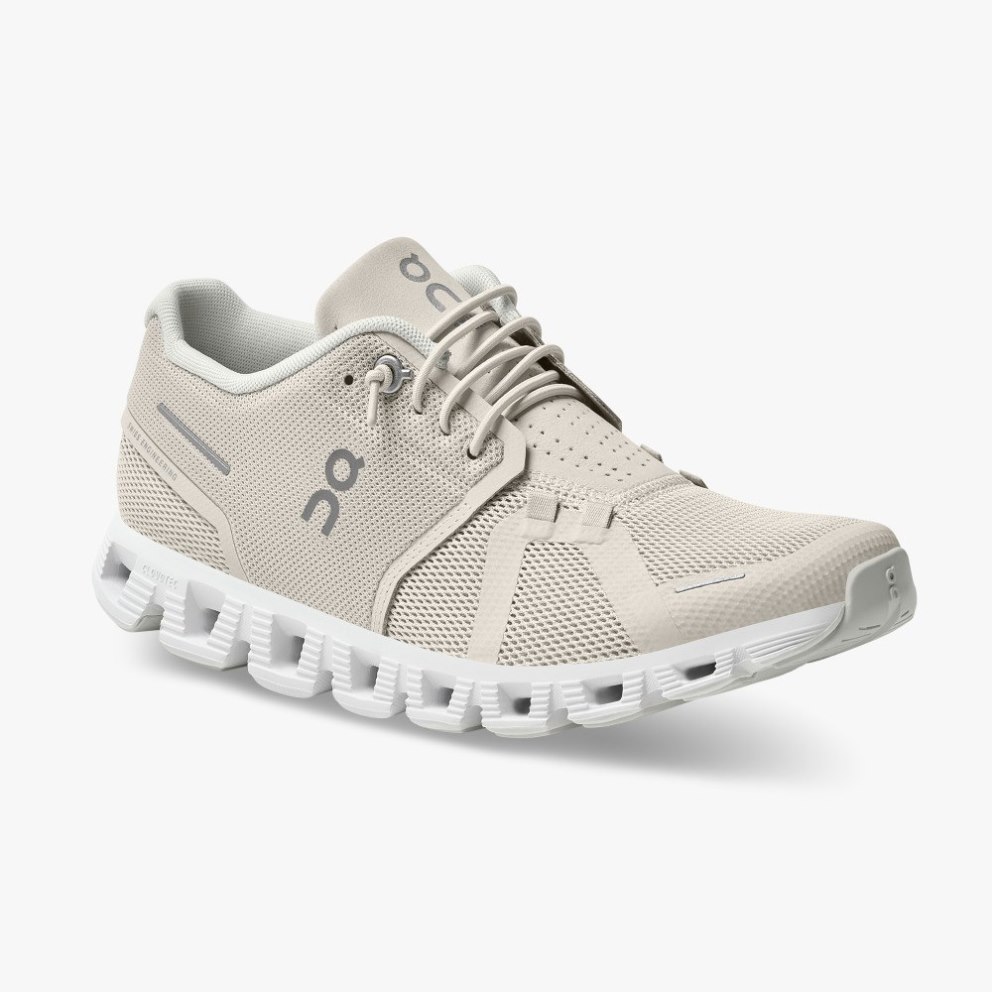 Women's On Cloud 5 Sneakers Light Grey | NZ-28170