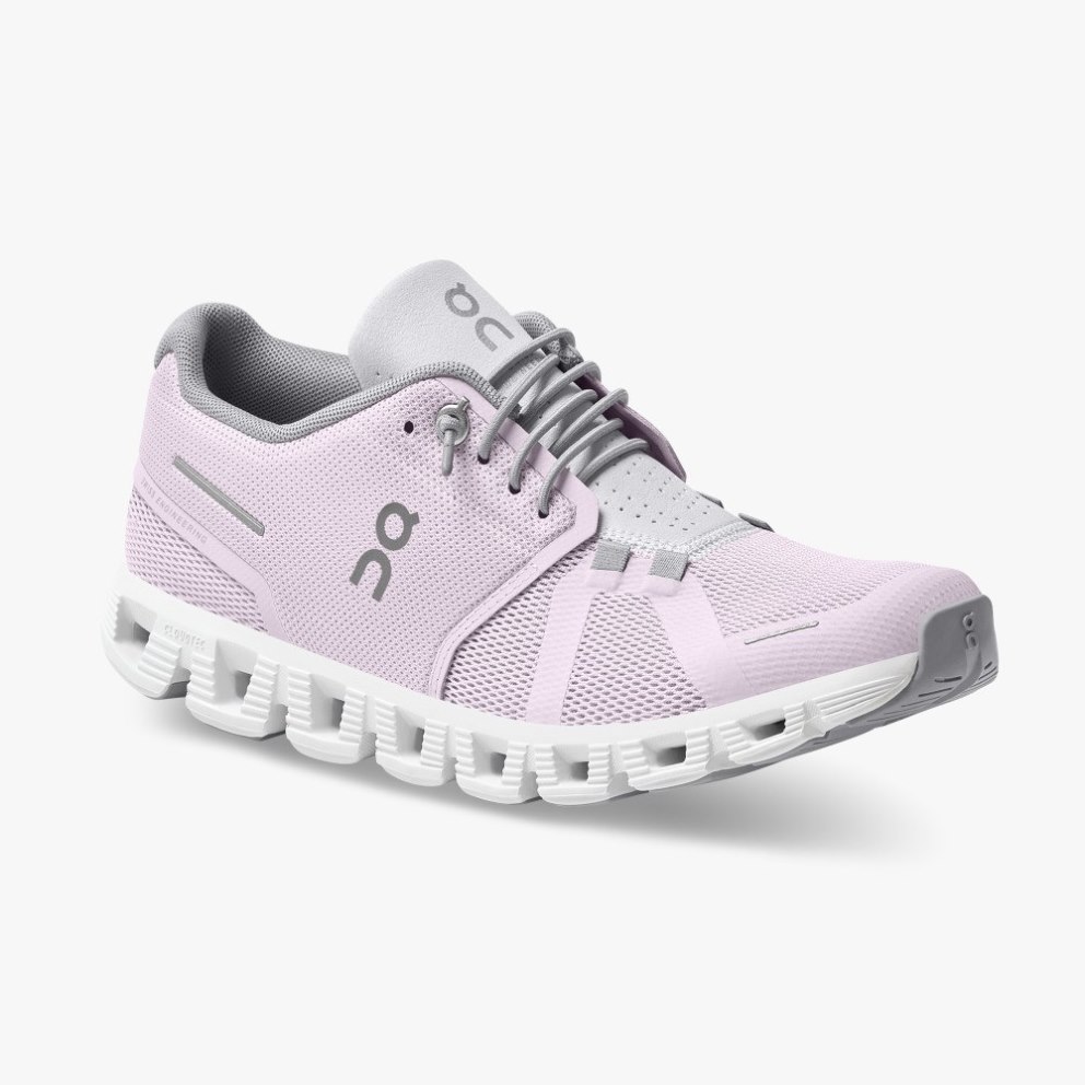 Women's On Cloud 5 Sneakers Pink | NZ-43089