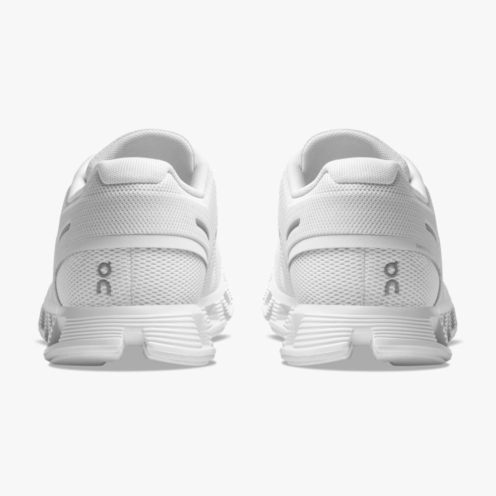 Women's On Cloud 5 Sneakers White | NZ-16857