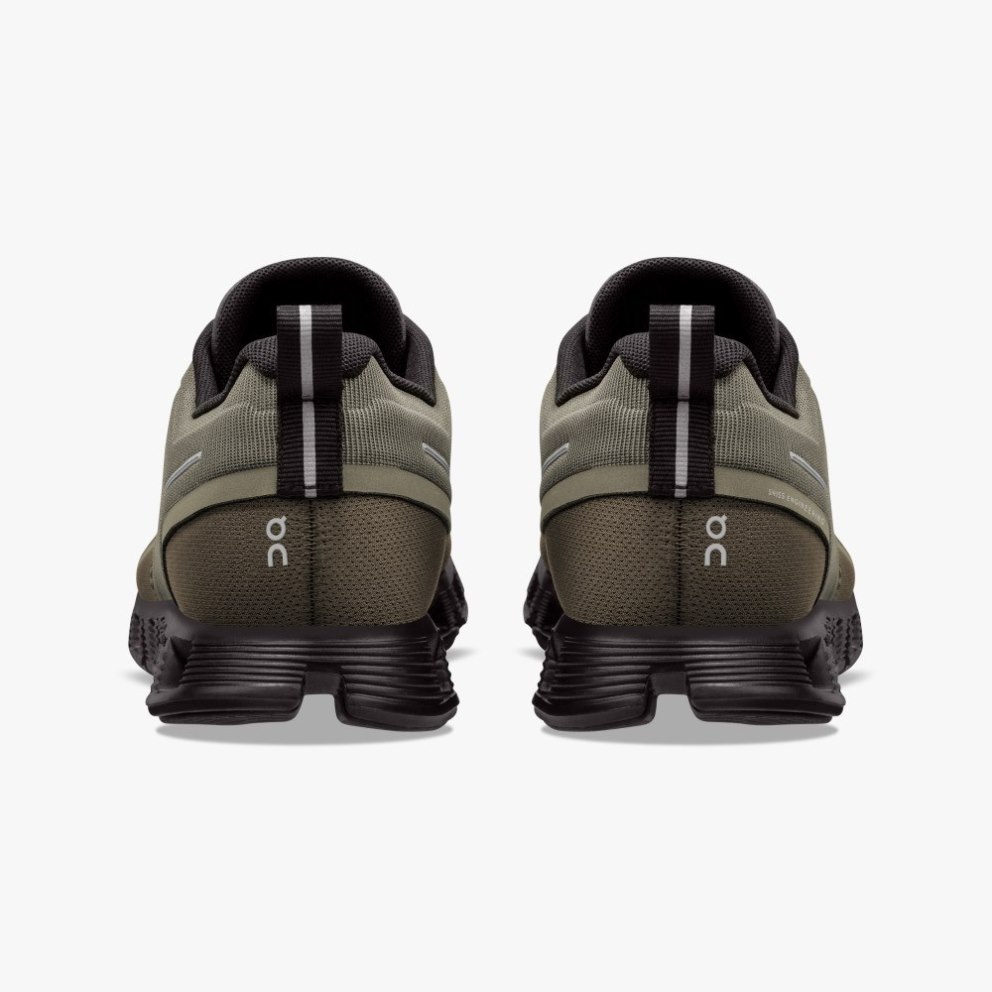 Women's On Cloud 5 Waterproof Sneakers Olive | NZ-13760