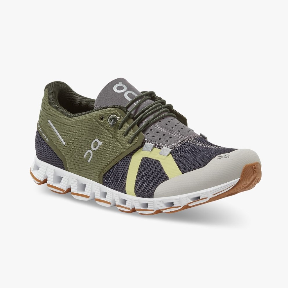 Women's On Cloud 70 | 30 Sneakers Olive / Navy | NZ-93028