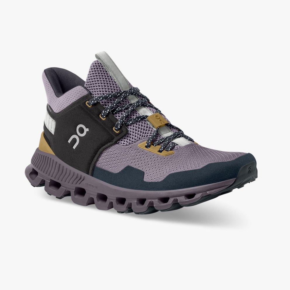 Women's On Cloud Hi Edge Sneakers Purple | NZ-16523