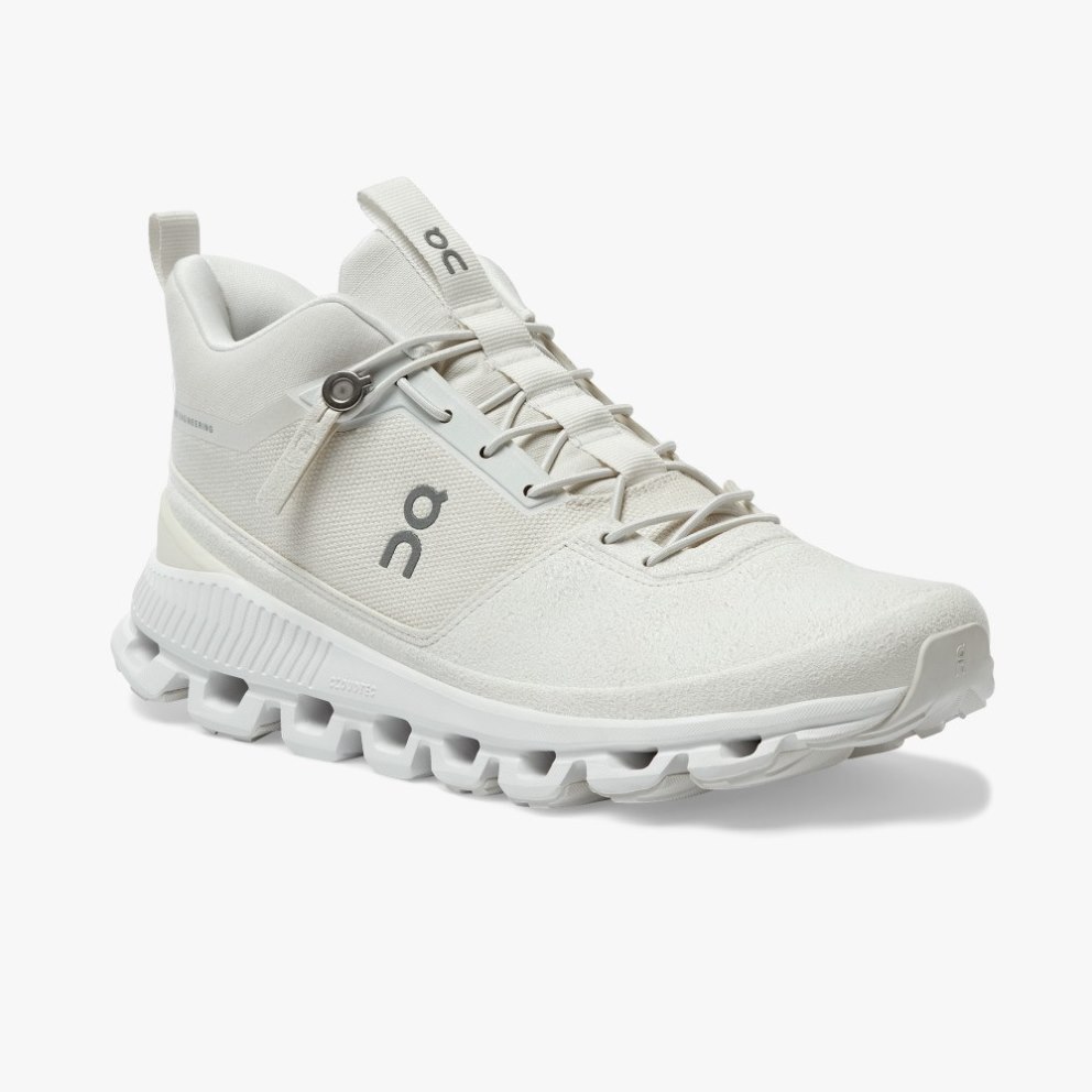 Women's On Cloud Hi Sneakers Cream | NZ-16248