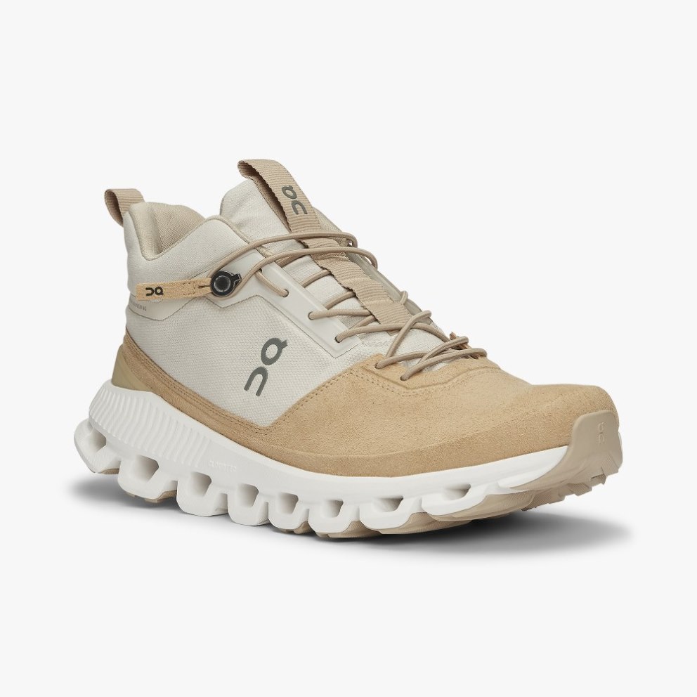 Women's On Cloud Hi Sneakers Khaki | NZ-13872