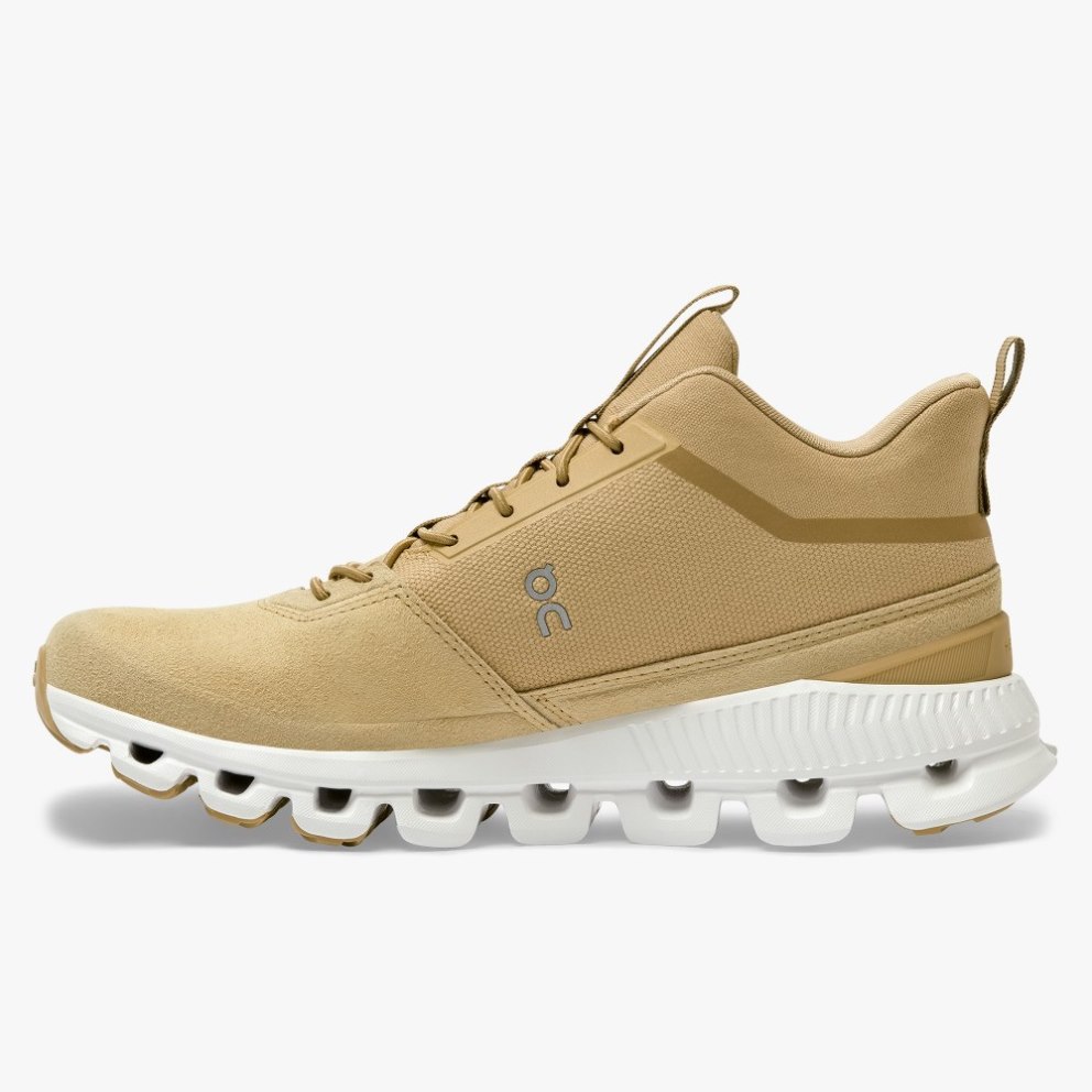 Women's On Cloud Hi Sneakers Khaki | NZ-72135