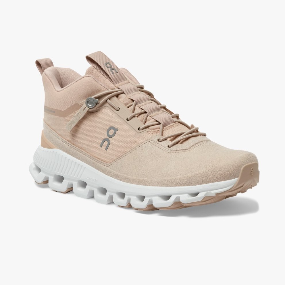 Women's On Cloud Hi Sneakers Rose | NZ-28913