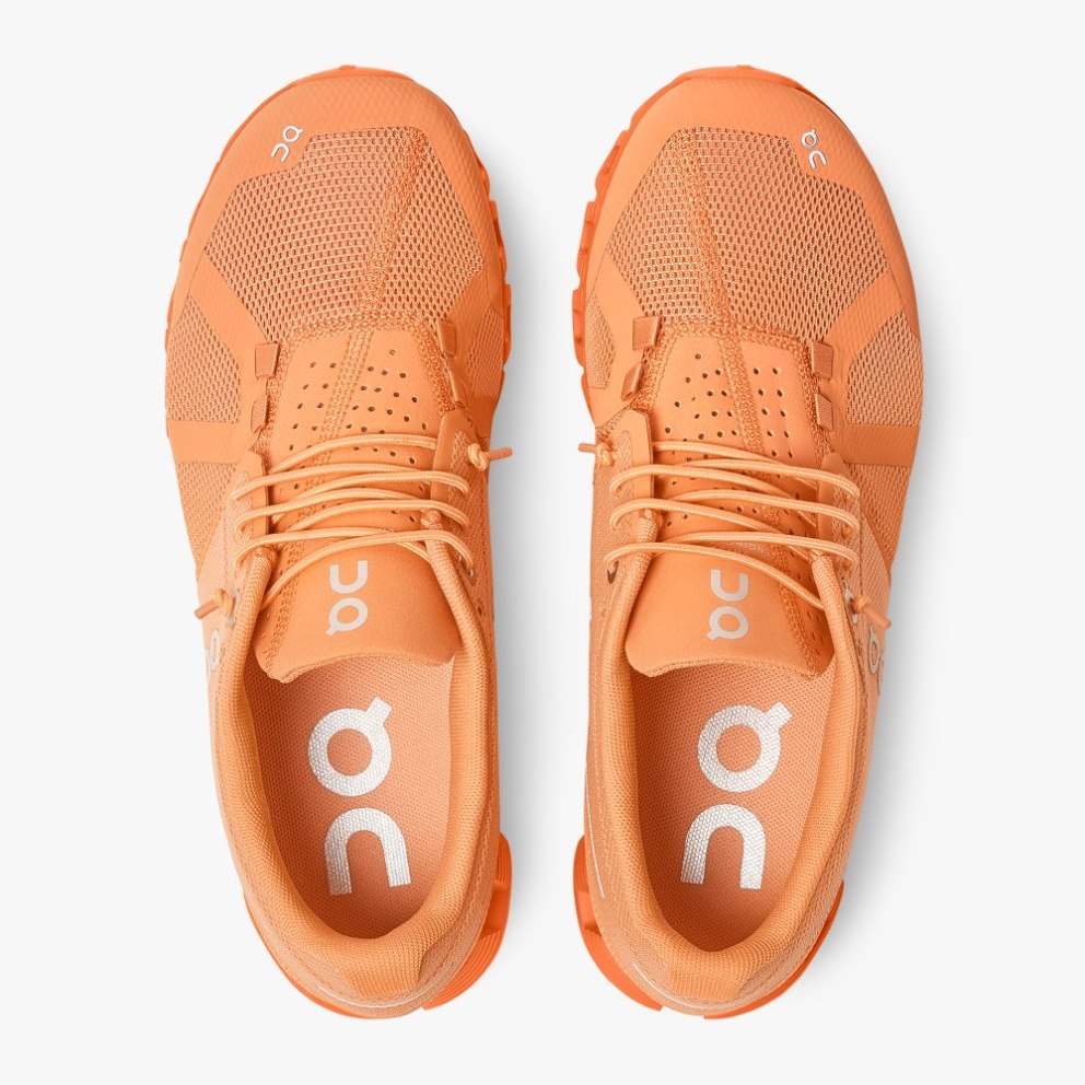 Women's On Cloud Monochrome Sneakers Orange | NZ-18942