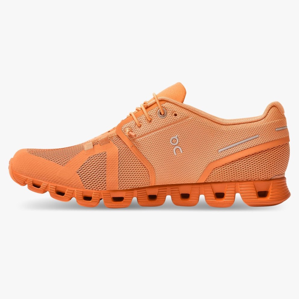 Women's On Cloud Monochrome Sneakers Orange | NZ-18942