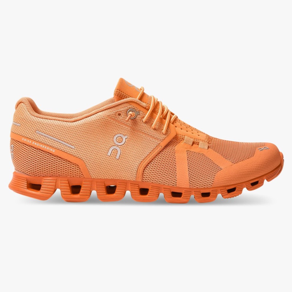 Women\'s On Cloud Monochrome Sneakers Orange | NZ-18942