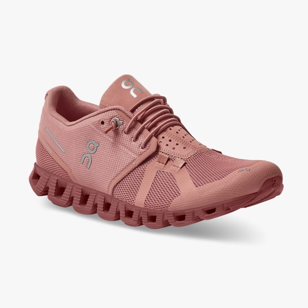 Women's On Cloud Monochrome Sneakers Rose | NZ-31724