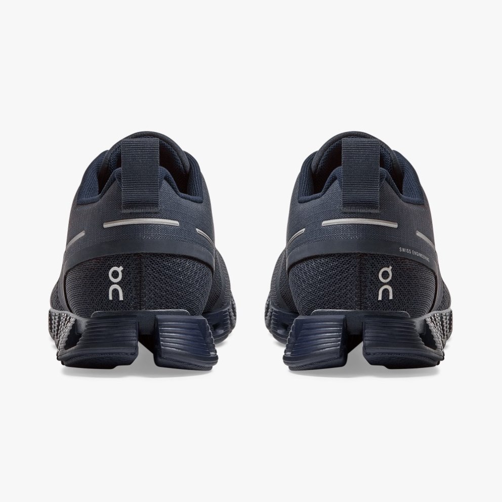 Women's On Cloud Waterproof Sneakers Navy | NZ-69024