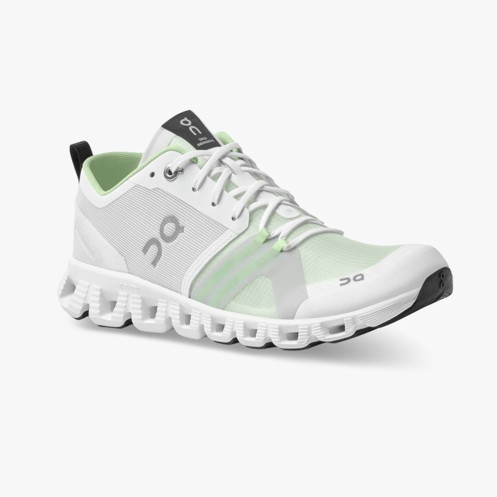 Women's On Cloud X Shift Training Shoes White / Mint | NZ-97421