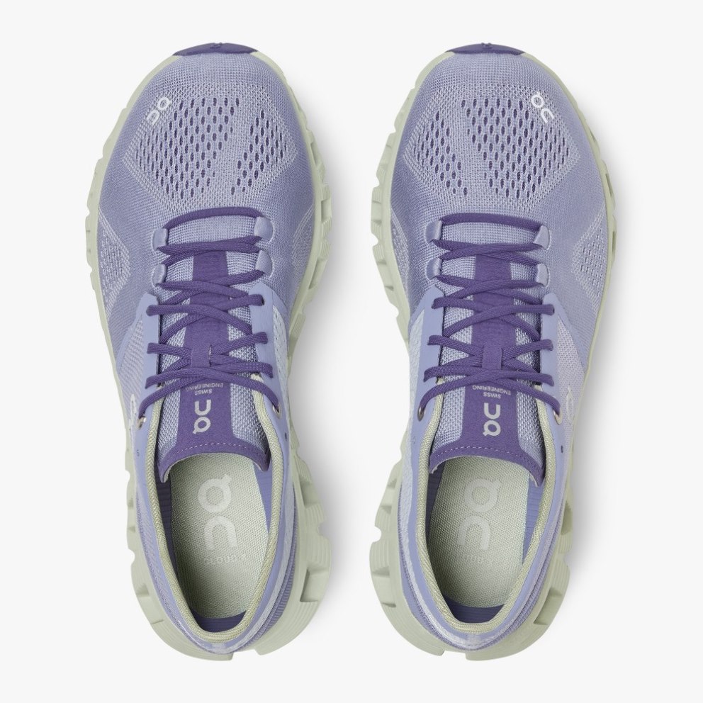 Women's On Cloud X Training Shoes Lavender | NZ-23781