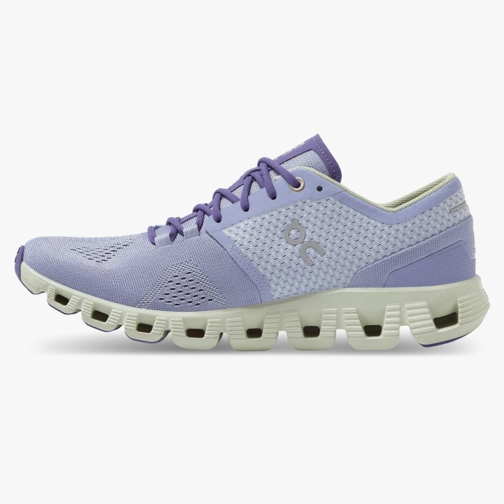 Women's On Cloud X Training Shoes Lavender | NZ-23781