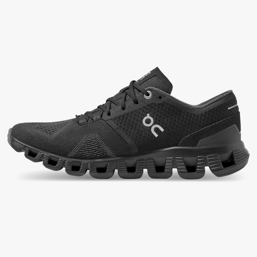 Women's On Cloud X Training Shoes Black | NZ-46329