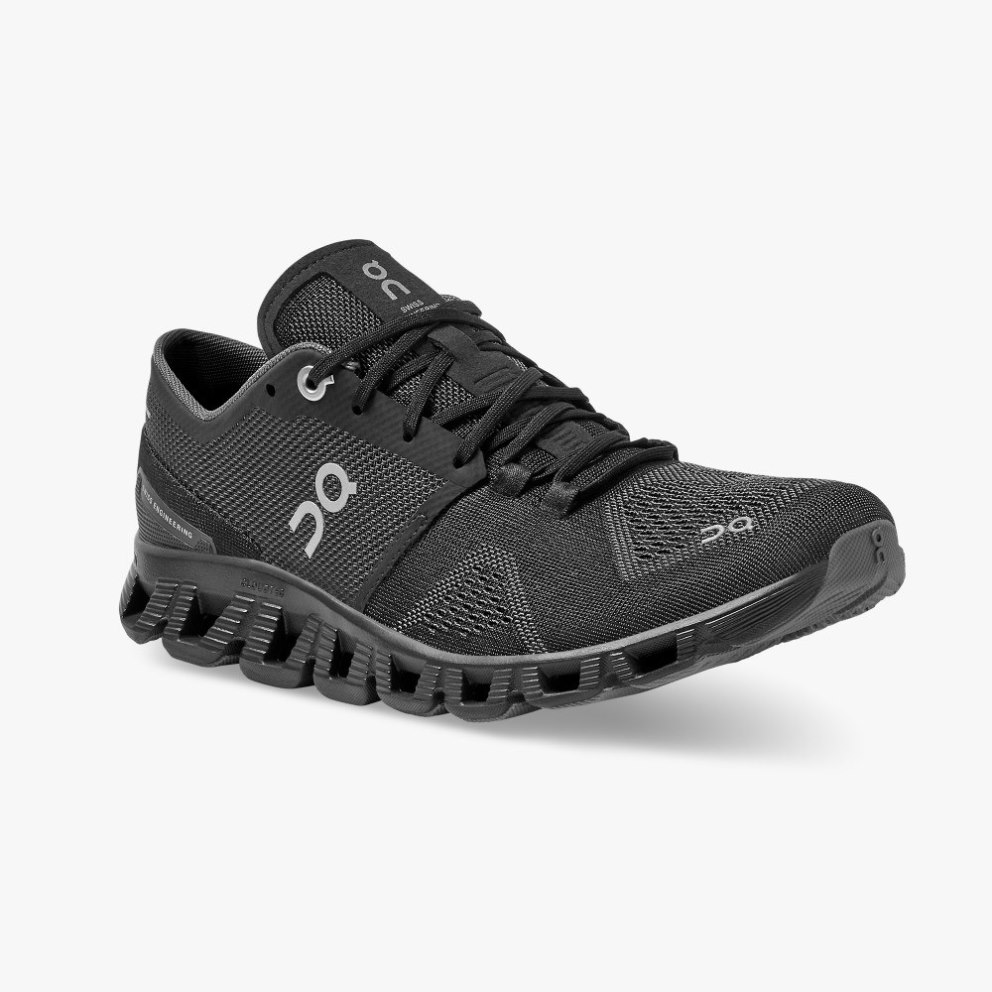 Women's On Cloud X Training Shoes Black | NZ-46329