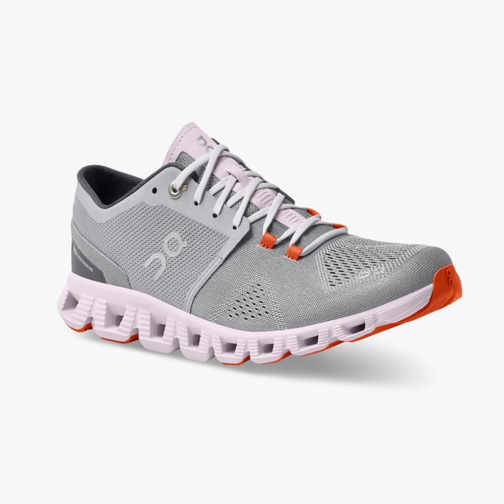 Women's On Cloud X Training Shoes Grey | NZ-82513