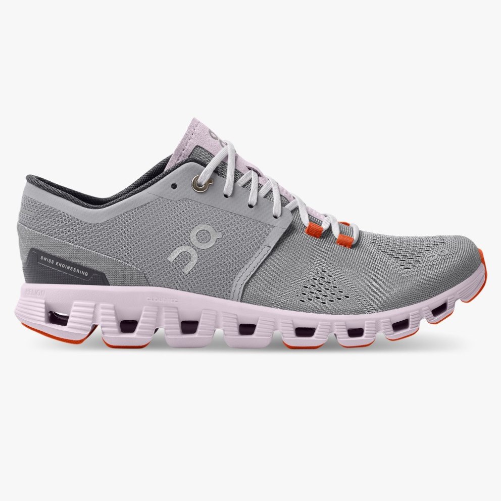 Women\'s On Cloud X Training Shoes Grey | NZ-82513